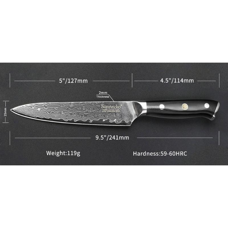 4.5 Inch Japanese VG-10 Damascus Paring Knife