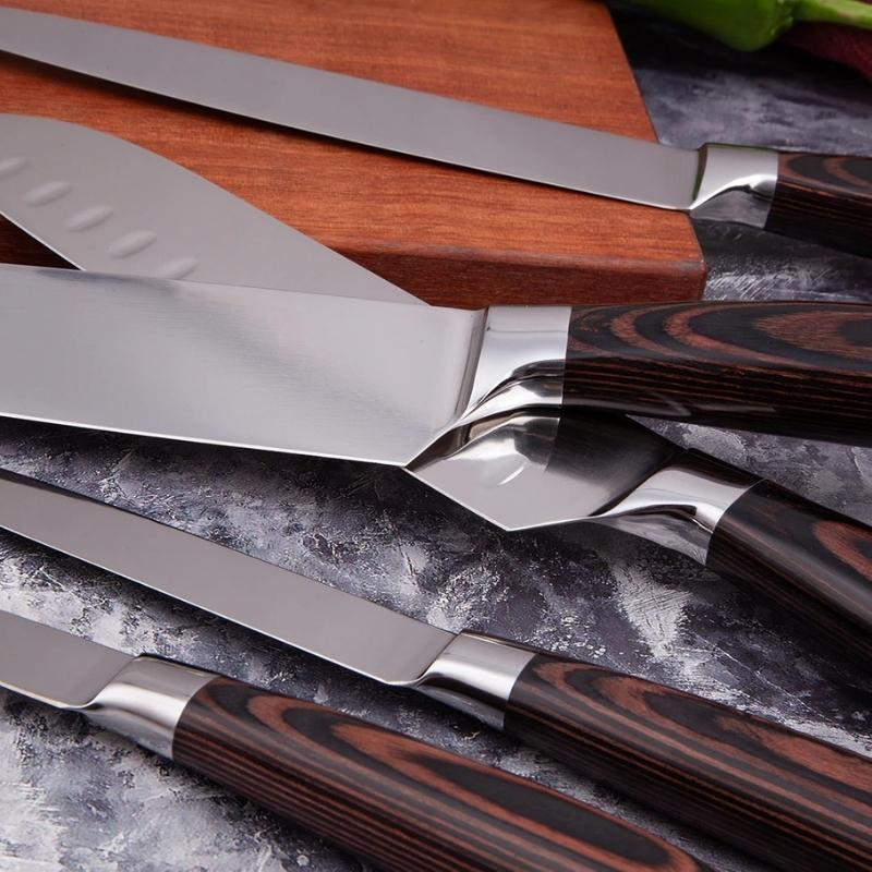 4 Piece Hand Forged Supreme Quality High Carbon Steel Kitchen Knives Set