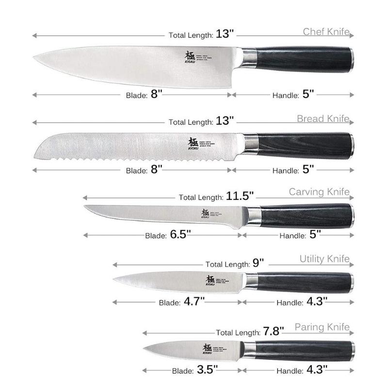 20 Slot Universal Knife Block: Shenzhen Knives Large Bamboo Wood