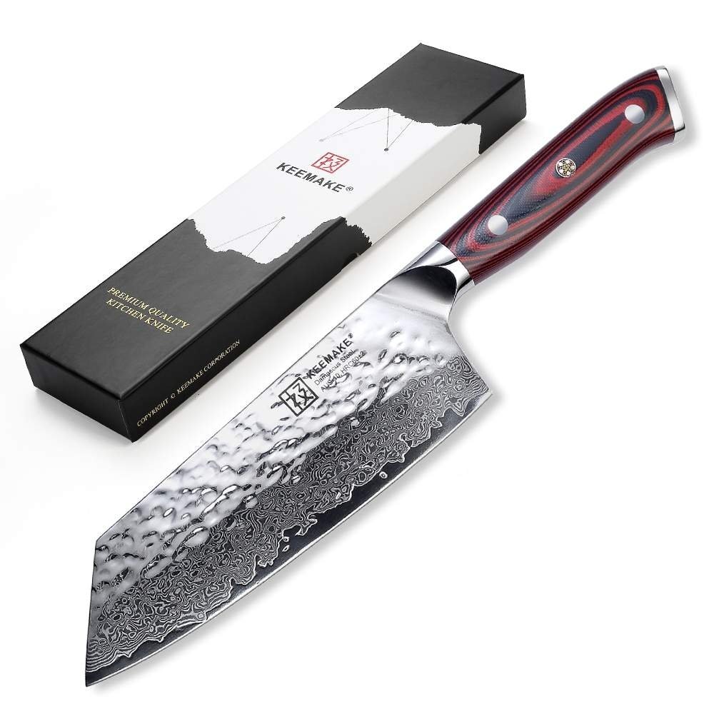KEEMAKE 8 inch Kiritsuke Knife Damascus Steel Kitchen Tools Japanese Chef  Knives