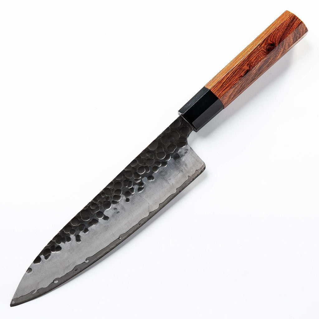 8" Handmade Japanese Chef Knife 3 layers AUS10 Steel and Natural Wooden Handle - TOROS - COOKWARE BAKEWARE & GRILL STORE