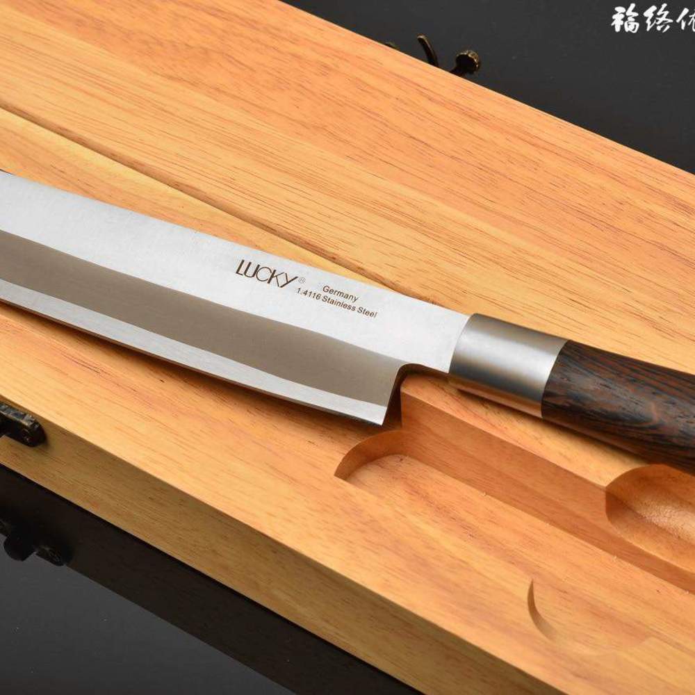 LEFT HANDED KASUMI TOGI YANAGI SASHIMI KNIFE /Sandalwood handle
