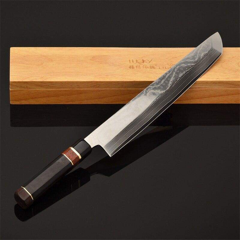 12 inch Sakimaru Takohiki Damascus Steel Filleting Knife with Octagonal Wooden Handle (Right Handed)-Japanese Knife-TOROS - COOKWARE BAKEWARE &amp; GRILL STORE