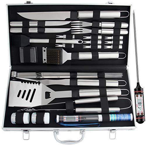 27 Piece Heavy Duty BBQ Grill Tool Set in Aluminium Case-BBQ Tools-TOROS - COOKWARE BAKEWARE &amp; GRILL STORE