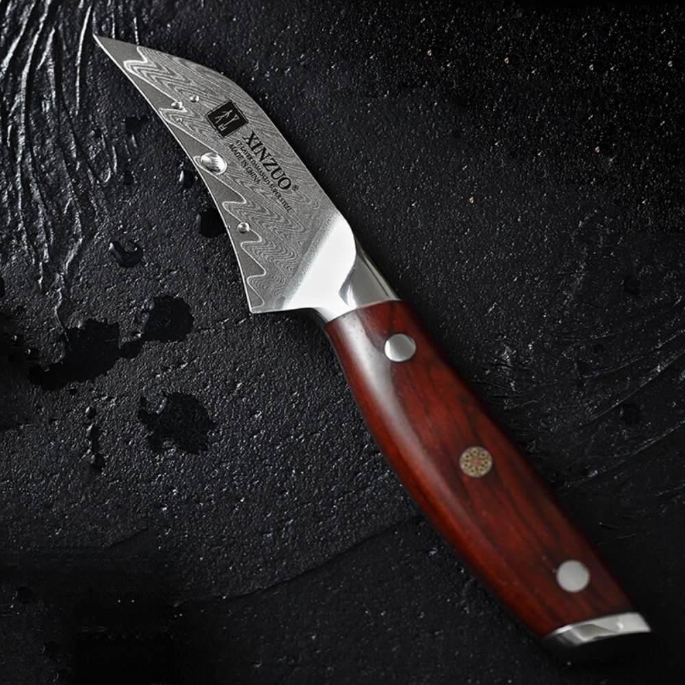 3 Inch Bird's Beak 67 Layers Damascus Steel Tourne Paring Knife