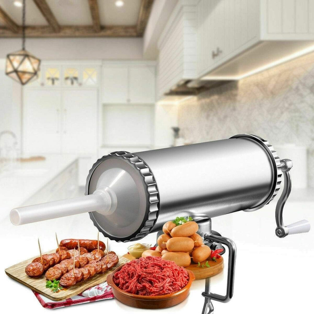 3 qt. Manual Homemade Sausage Stuffer Maker with Suction Base