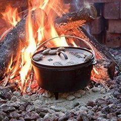 Pre-Seasoned Cast Iron Dutch Oven with Lid and Lid Lifter Tool Outdoor Deep Camp  Pot for Camping Fireplace Cooking - China Cast Iron Cauldron for Outdoor  and Camping and 3 Legs Outdoor