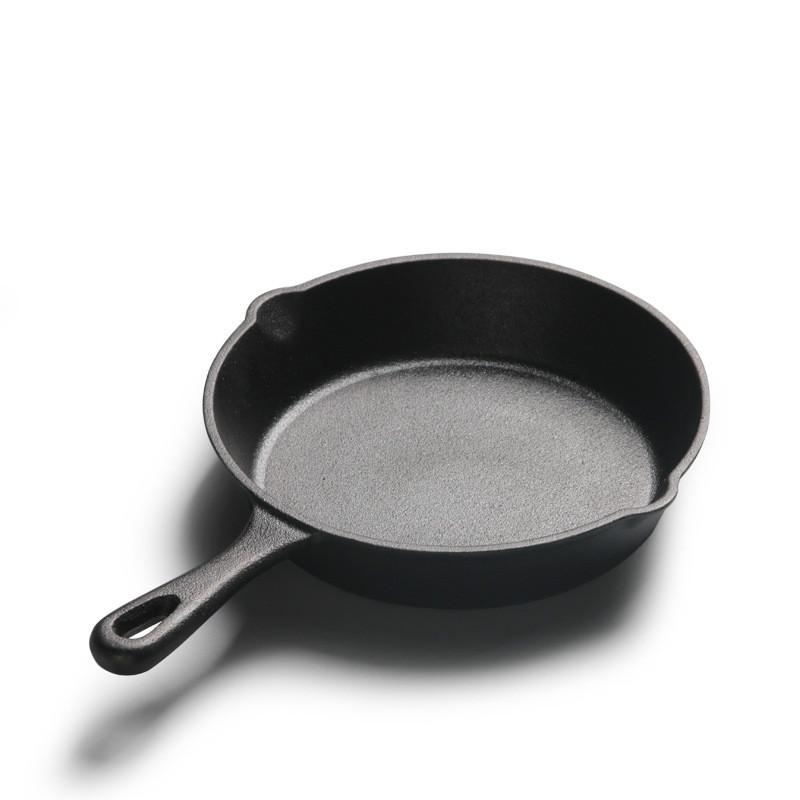 Gourmet Kitchen Cast Iron Fry Pan 26cm - Black