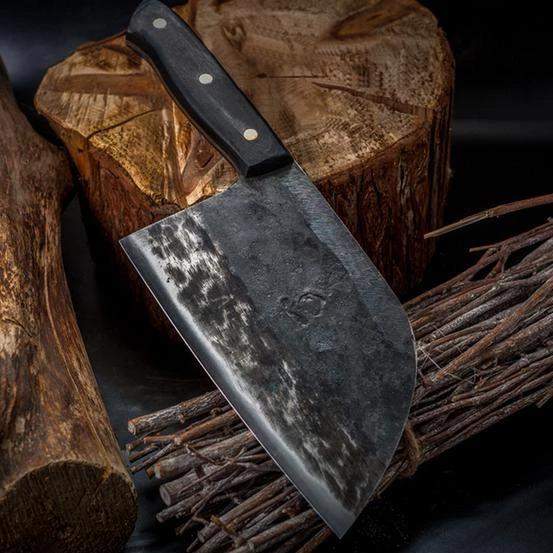 Handmade Serbian Chef Knife With Sheath Heavy Duty Butcher Cleaver Knife 
