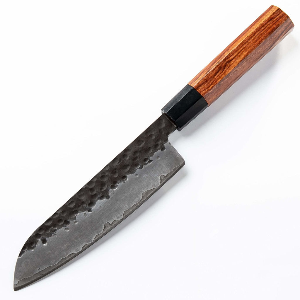 7" Handmade Japanese Santoku Knife 3 Layers AUS10 High Carbon Blade - TOROS - COOKWARE BAKEWARE & GRILL STORE
