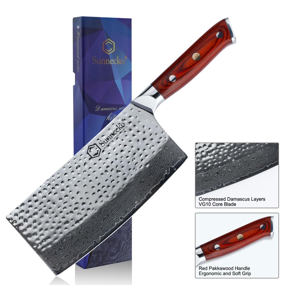 7-inch Stainless Steel Meat Cleaver Knife with Ergonomic Stainless Steel  Handle 