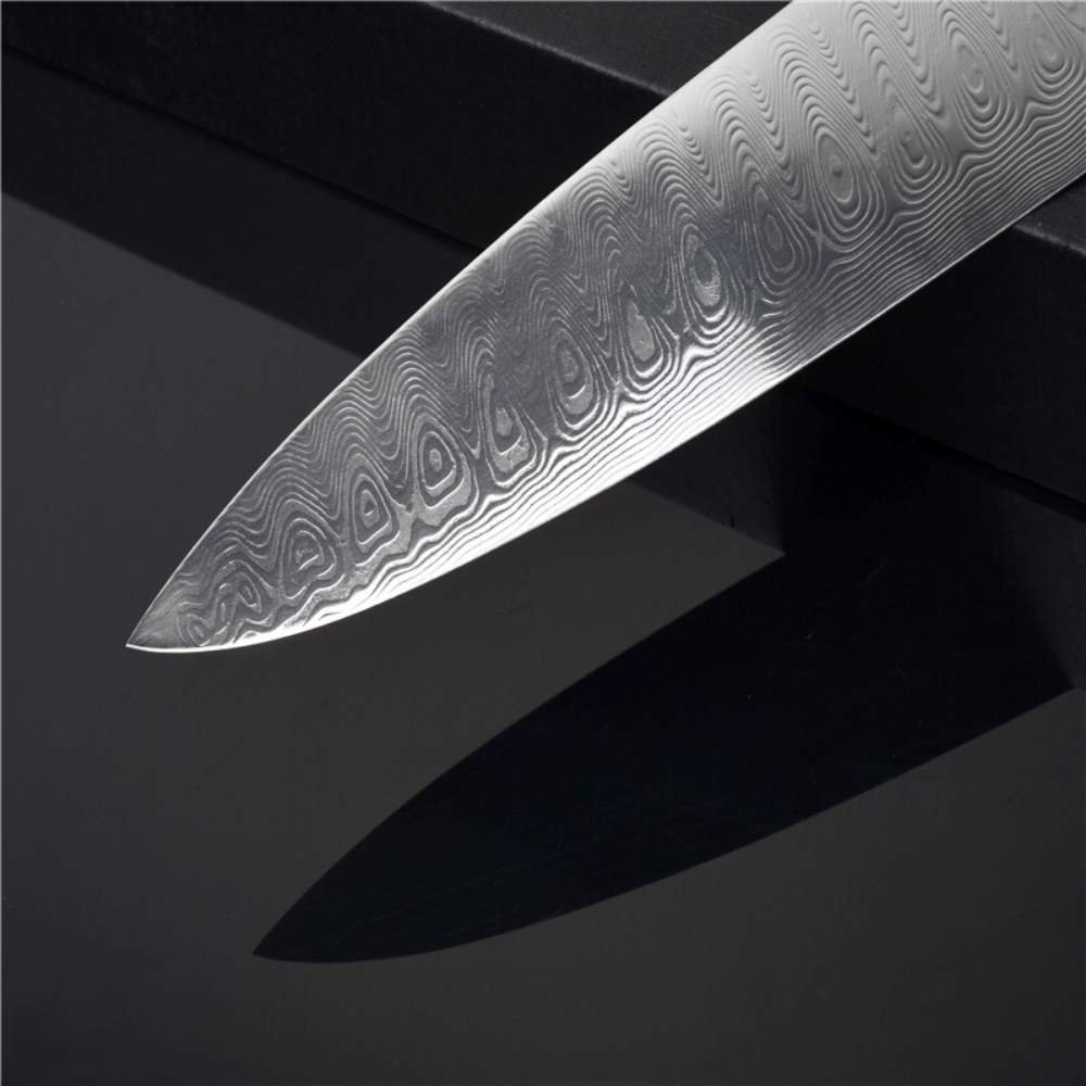 7 inch Handcrafted Premium Damasteel Chef's knife With Natural ...