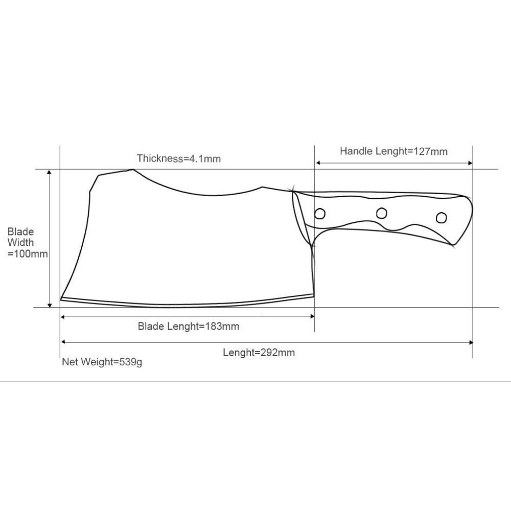 7.5 inch Hand Forged Manganese Steel Bone Cutting Butcher's Knife | TOROS - COOKWARE BAKEWARE & GRILL STORE Butcher Knife 7-5-inch-hand-forged-manganese-steel-bone-cutting-butcher-s-knife-toros-cookware-bakeware-grill-store-butcher-knife