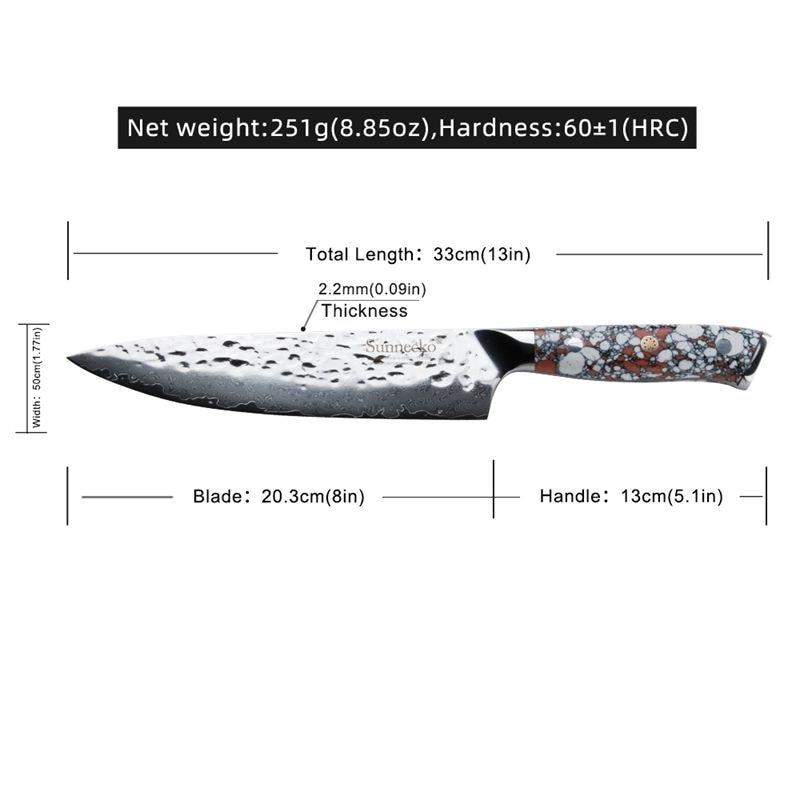 Wholesale Mongolian Marble Handle - 8 Inch Chef Knife for your