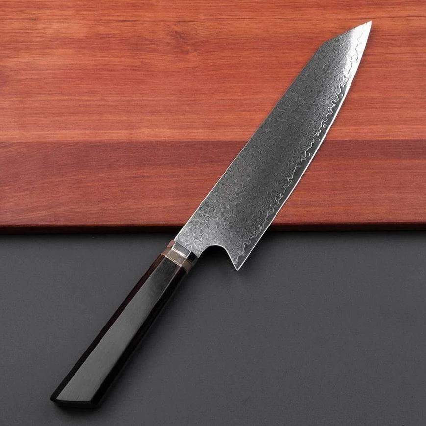 8 inch Japanese 67 layer Damascus Steel VG10 Core Gyuto Chef Knife with Ebony Wooden Handle - TOROS - COOKWARE BAKEWARE & GRILL STORE