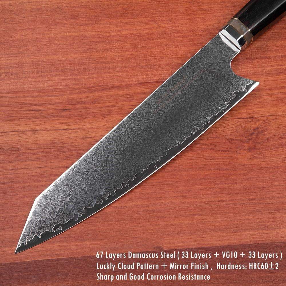 Butcher Knife Stainless Steel with Cloud Pattern
