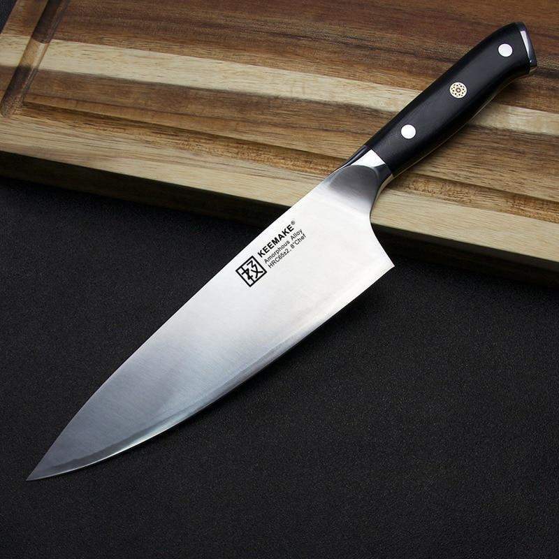 Buy Wholesale China Liquid Metal Chef Knife With G10 Handle,keemake Ultra  Hardness Hrc62+ & Liquid Metal Knife,amorphous Alloy Knife,chef at USD  14.99
