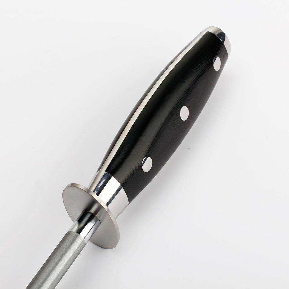 10inch Knife Sharpening Rod Steel Kitchen Diamond Knife Sharpener