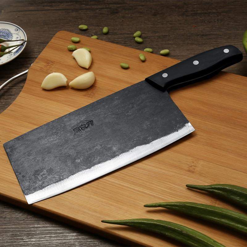 8 Inch Traditional Handmade Chinese Style Cleaver Knife - TOROS - COOKWARE BAKEWARE & GRILL STORE