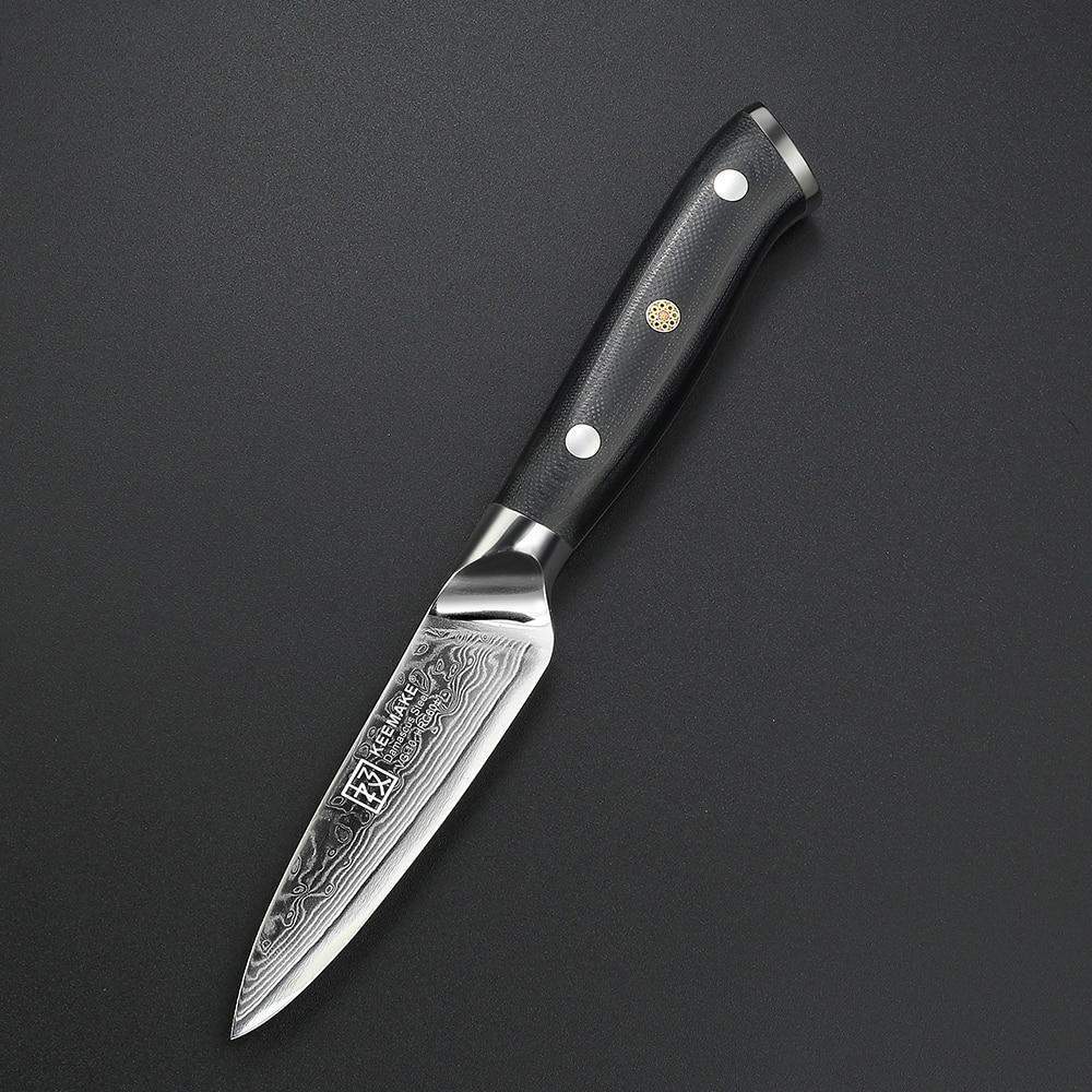 KEEMAKE Kitchen Knife Chef Knife 203MM Damascus 67 Layer Hammered