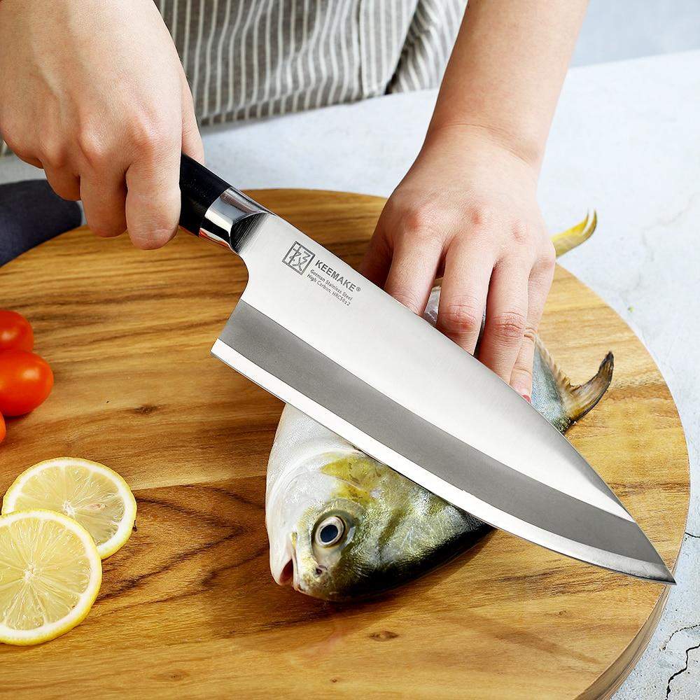 KEEMAKE 6.5inch Chef knife high carbon stainless steel 1.4116 for Vegetable  cutting