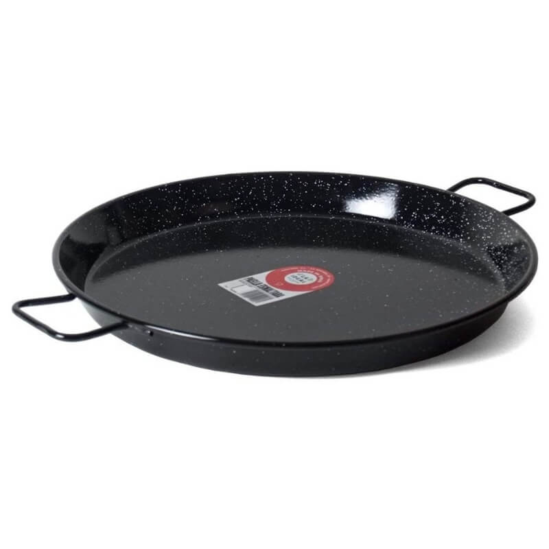 5 - 8 People 18-Inch Enameled Steel Spanish Paella Pan For Family of  5 - 8 