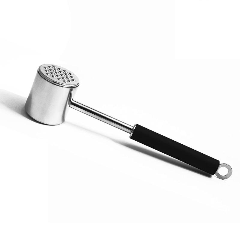 Commercial Grade Stainless Dual Sided Steel Meat Tenderizer Mallet - TOROS - COOKWARE BAKEWARE & GRILL STORE