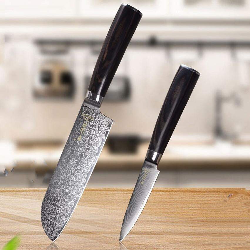 XINZUO 6PCS Best Kitchen Knives Sets With Excellent Acacia Wood