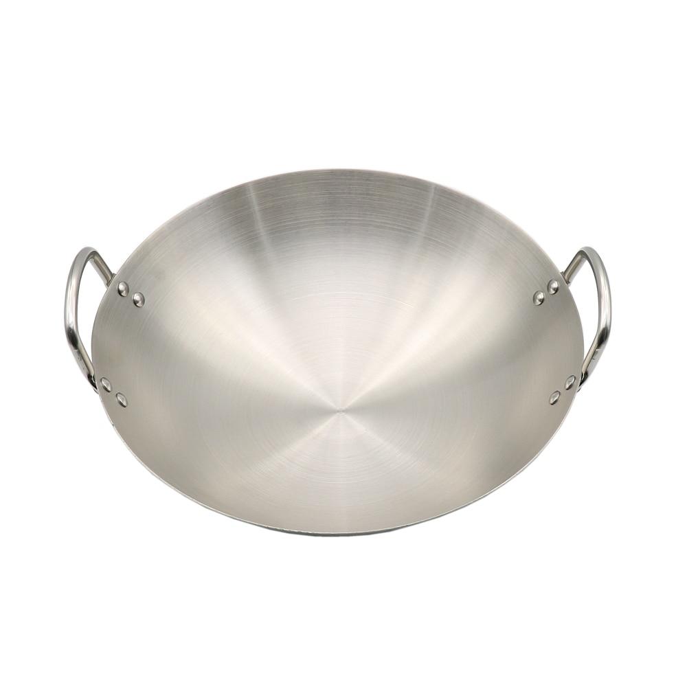 Traditional Iron Woks Handmade Deep Frying Kadai Pan for Cooking