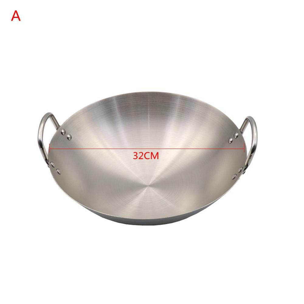 Hot Selling 304 Stainless Steel Stir Frying Non-Stick Wok Japanese
