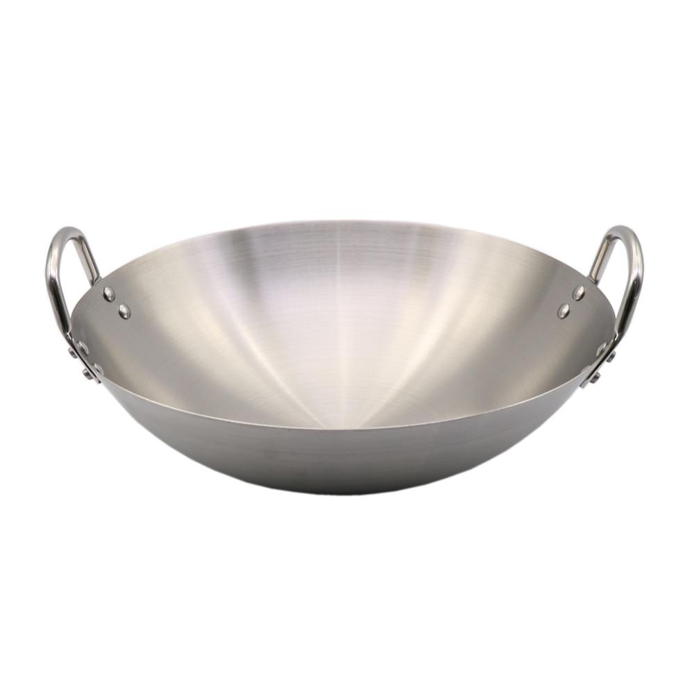 Double Ear Stainless Steel Professional Kitchen Chinese Frying Wok - TOROS - COOKWARE BAKEWARE & GRILL STORE