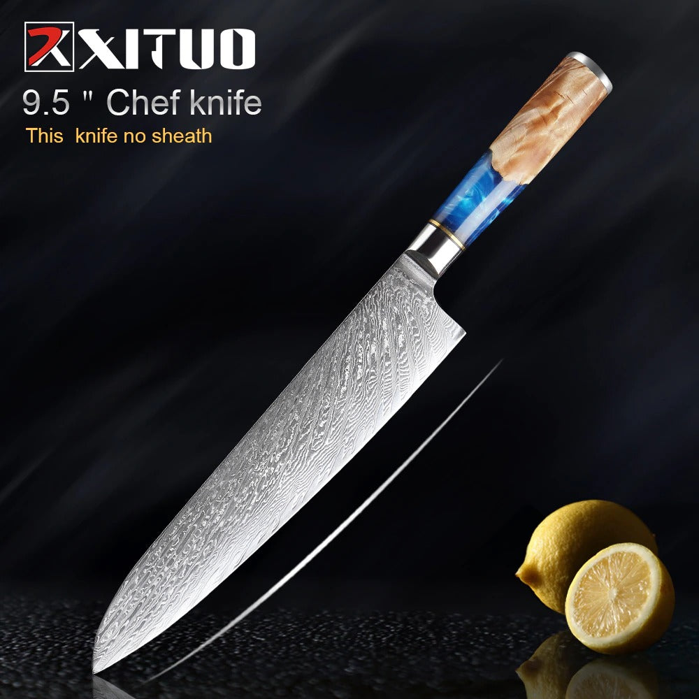 Damascus Knives VG10 67 Layer Stainless Steel Knives Chef Knife Japanese Kitchen  Knife Damascus VUltra Sharp