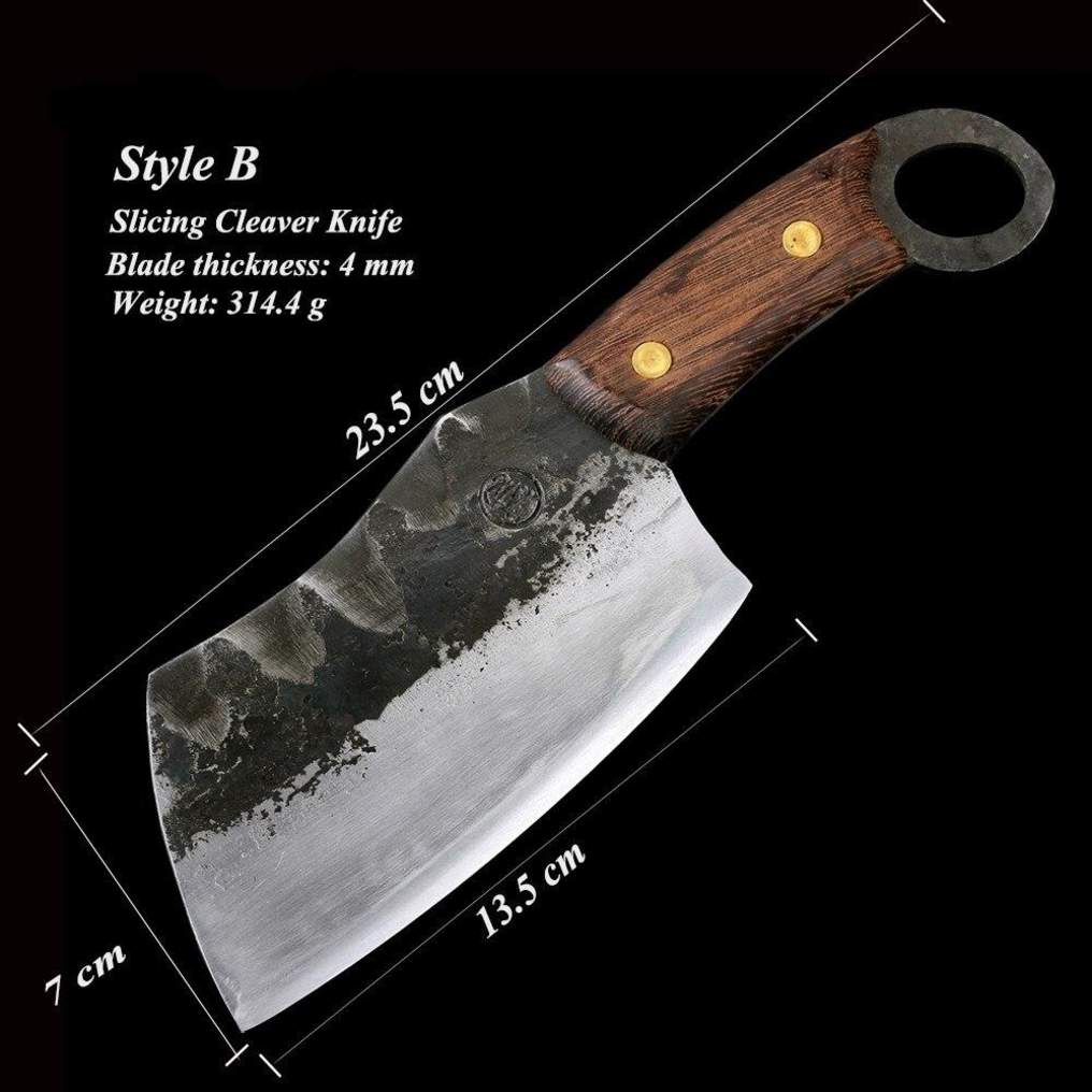 Hand-Forged High-Carbon Clad Steel Chinese Kitchen Knife - Precision and  Durability – Cleaver-Market