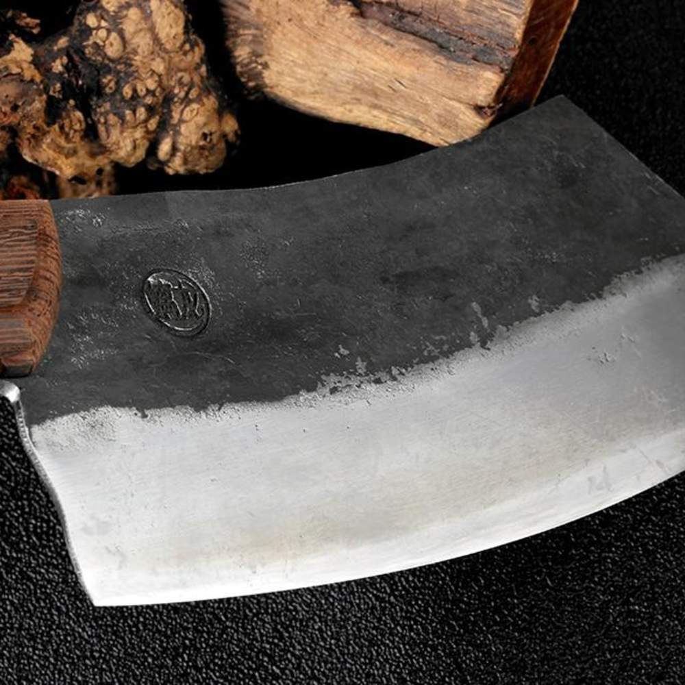  SMTENG Meat cleaver，8 Inch Forged Hammered clad steel