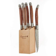 5-Inch Serrated One Piece Construction Steak Knives with Hammered Pattern  Hollowed Handles (Set of 4)