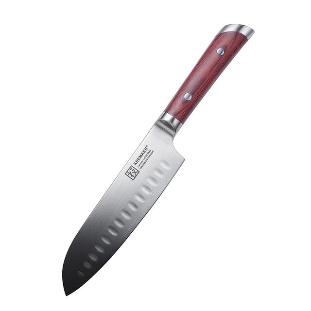 KEEMAKE 6 PCS Kitchen Knife Set, Professional Sharp Japanese Chef