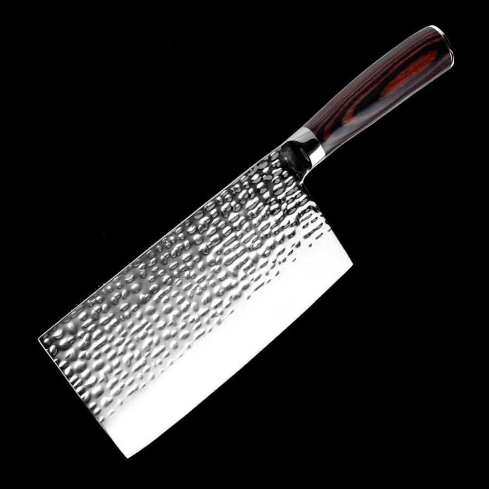Professional Chinese 7" Stainless Steel Cleaver Chef's Knife - TOROS - COOKWARE BAKEWARE & GRILL STORE