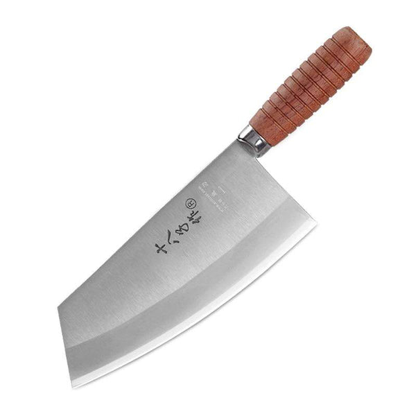 9 Inch Superior 3-Layer Stainless Steel Wooden Handle Chinese Cleaver Knife